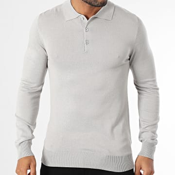 Frilivin - Polo a maniche lunghe 334 Grigio