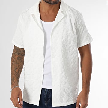 Frilivin - 315 Camisa de manga corta Blanca