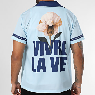 Frilivin - Camisa de manga corta 914 Azul claro