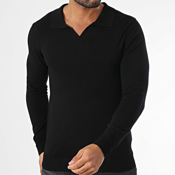 Frilivin - 351 Maglia nera con scollo a V