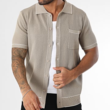 Frilivin - Camicia a maniche corte 935 Beige scuro