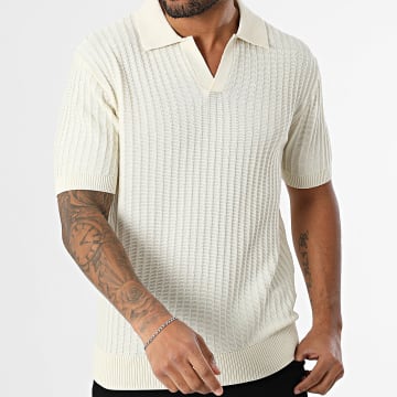 Frilivin - Polo Manches Courtes Maille 466 Beige