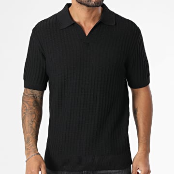 Frilivin - Polo Manches Courtes Maille 466 Noir