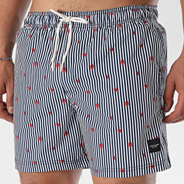 Jack And Jones - Bañador Maui Blanco Azul Marino