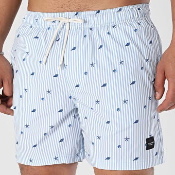 Jack And Jones - Bañador Maui Blanco Azul Claro