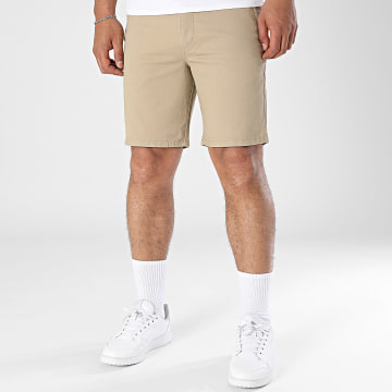JJREBEL - Sharp Chino Korte Broek Donker Beige