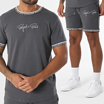 Project X Paris - Set di maglietta e pantaloncini da jogging 2310019 2340019 Grigio antracite