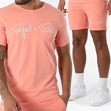 Project X Paris - Set di maglietta e pantaloncini da jogging 1910076 2340014 Salmone