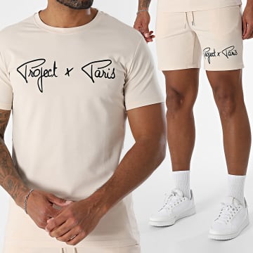 Project X Paris - Set T-Shirt Und Jogginghose 1910076 2340014 Beige