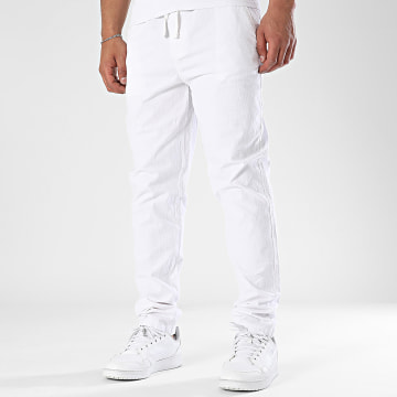 Teddy Smith - Linnen chino broek 10117224D Wit