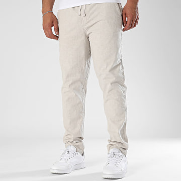 Teddy Smith - Linnen chino broek 10117224D Beige