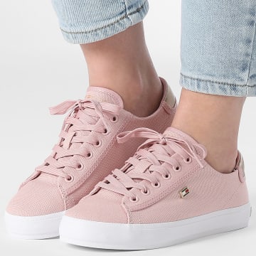 Tommy Hilfiger - Baskets Femme Vulc Canvas Lace Up 8647 Peggy Pink