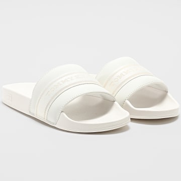 Tommy Hilfiger - Claquettes Femme Hilfiger Poolside 8529 Blanc