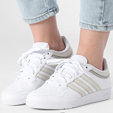 Adidas Sportswear - Baskets Femme Hoops 4.0 J JI0901 Footwear White Orbit Grey Grey Two