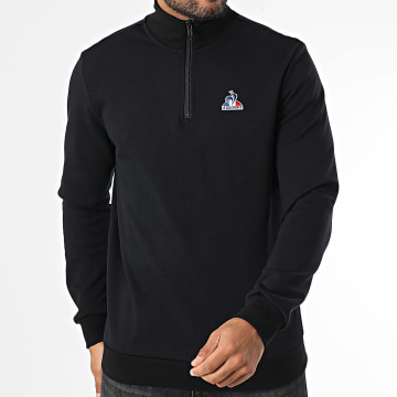 Le Coq Sportif - Essential N1 Felpa con zip a collo alto 2510027 Nero