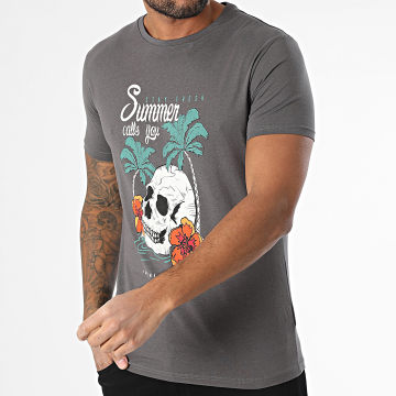 Paname Brothers - 102 Charcoal grijs T-shirt