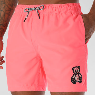 Teddy Yacht Club - Travis Bañador Pequeño Rosa Fluo