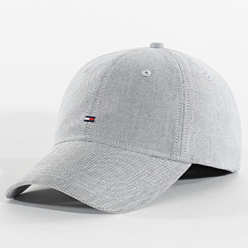 Tommy Hilfiger - Casquette Flag Oxford 6 Panel 3160 Bleu Marine Gris Chiné
