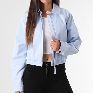 Tommy Jeans - Veste Zippée Crop Femme 0403 Bleu Clair