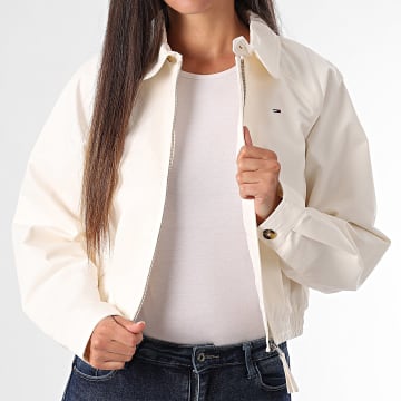 Tommy Jeans - Veste Zippée Crop Femme 0403 Beige