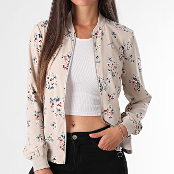 Vero Moda - Chaqueta Coco Floral Beige Mujer