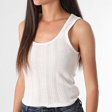 Vero Moda - Débardeur Femme Lisa Blanc
