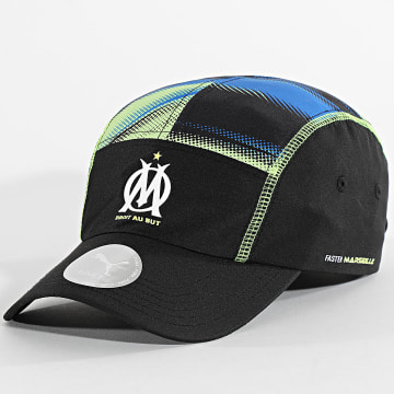 Puma - Gorra OM Faster 5 Paneles 026264 Negro Azul Real Verde Fluo