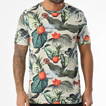 Teddy Smith - T-shirt Antone 11016797D Beige Bloemen