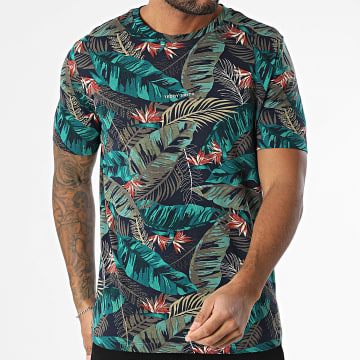 Teddy Smith - Tee Shirt Antone 11016797D marineblauw gebloemd