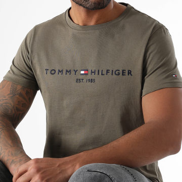 Tommy Hilfiger - Tee Shirt Logo 1797 Vert Kaki