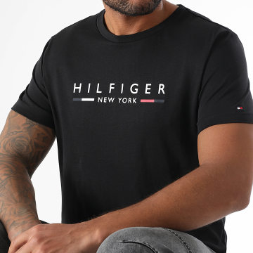 Tommy Hilfiger - Tee Shirt Slim Hilfiger NY 9372 Noir