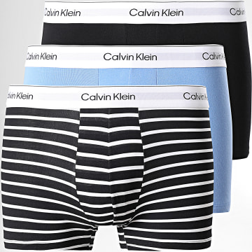 Calvin Klein - Set van 3 LV00NB4392 Zwart Lichtblauw Boxer Briefs