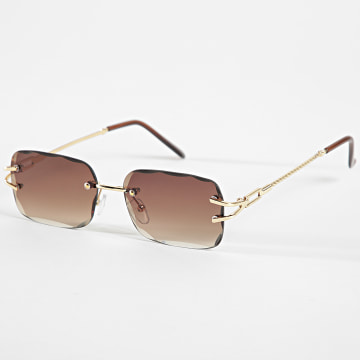 Frilivin - Lunettes De Soleil 572 Doré Marron Dégradé