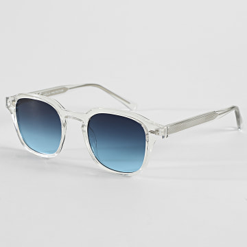 Frilivin - Lunette De Soleil 004 Transparent Argenté Noir Bleu Clair Dégradé