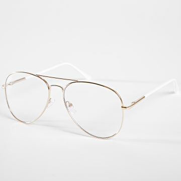 Frilivin - 587 Occhiali bianchi dorati
