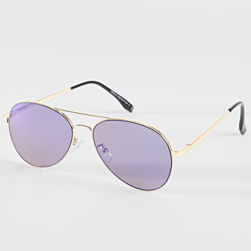 Frilivin - Lunettes De Soleil 684 Doré Bleu Violet