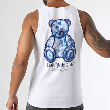 Teddy Yacht Club - Canotta Maison De Couture Blu Zaffiro Bianco