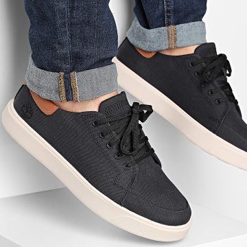 Timberland - Emerson Street Low Lace Zapatillas A6CQQ Lienzo Negro