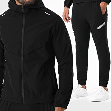 Zayne Paris  - Ensemble Veste Capuche Zippée Et Pantalon Jogging 129 Noir