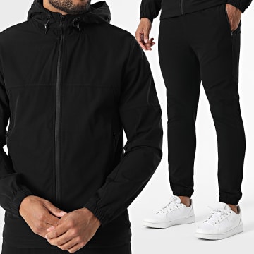 Zayne Paris  - Ensemble Veste Capuche Zippée Et Pantalon Jogging 132 Noir