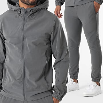 Zayne Paris  - Ensemble Veste Capuche Zippée Et Pantalon Jogging 132 Gris