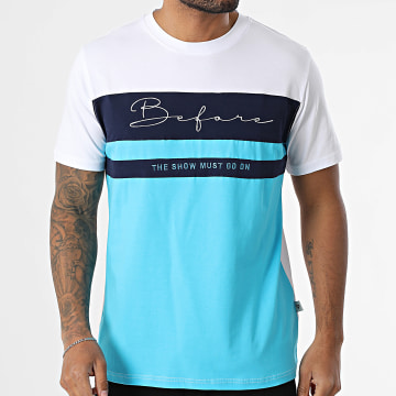 Armita - Camiseta 853 Azul claro Azul marino Blanco