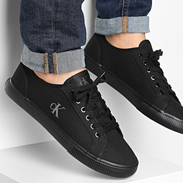 Calvin Klein - Essential Vulc Low MG Canvas 1209 Zapatillas Triple Negro