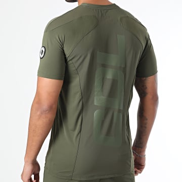 Comme Des Loups - Tee Shirt De Sport Fighter Vert Kaki