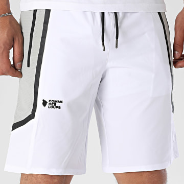 Comme Des Loups - Short Jogging Baltirun Blanc Gris