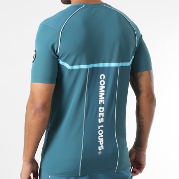 Comme Des Loups - Tee Shirt De Sport Baltirun Bleu Canard Bleu Clair