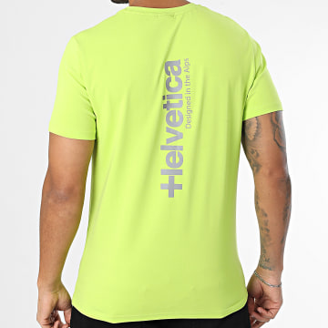 Helvetica - Maglietta Quintana riflettente verde lime