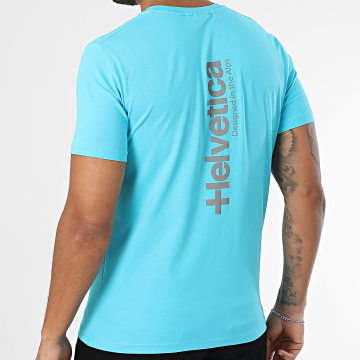 Helvetica - Quintana - Maglietta riflettente blu chiaro