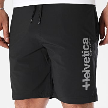 Helvetica - Pantalón Corto Quintana Negro Reflectante