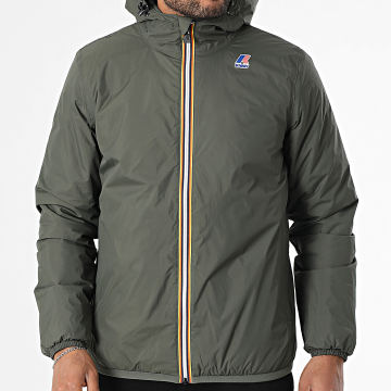 K-Way - Veste Capuche Zippée Le Vrai 4.0 Claude Vert Kaki